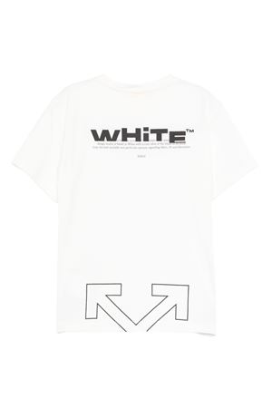 t-shirt in cotone bianco OFF WHITE KIDS | OBAA002F25JER0020110